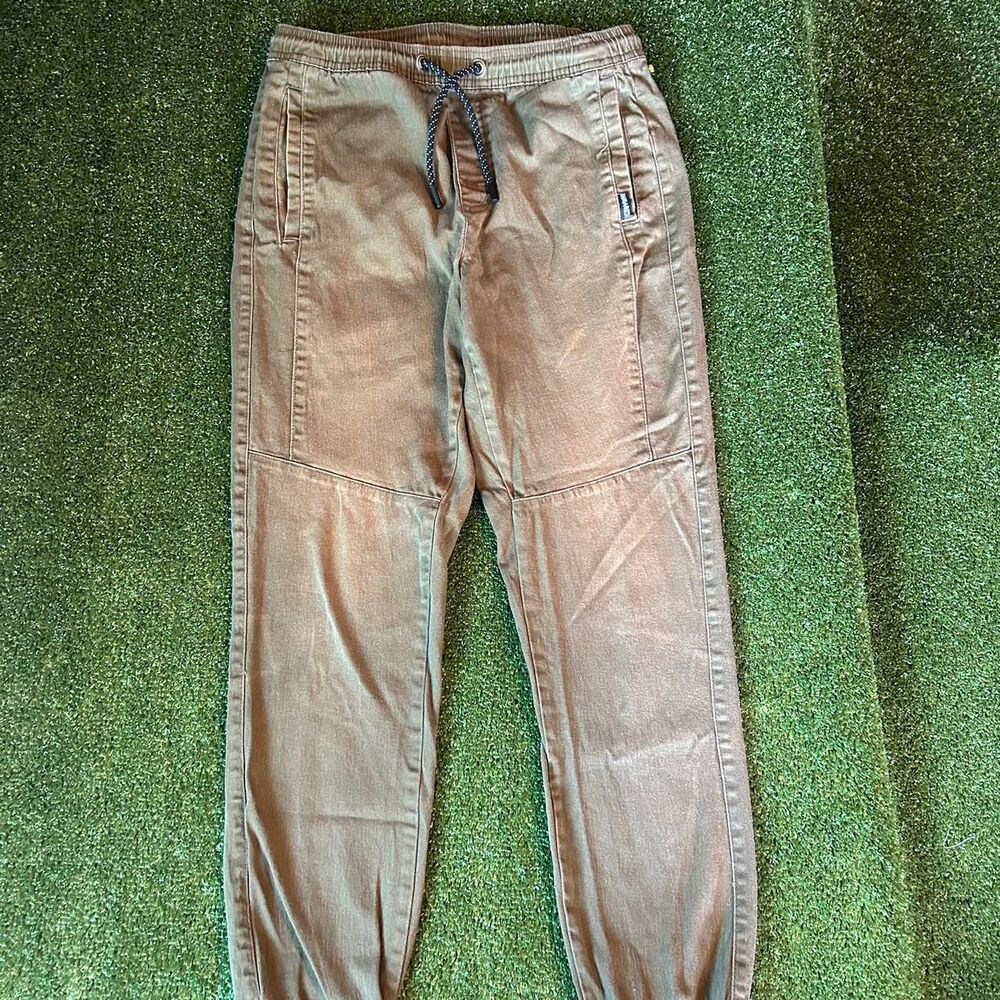 Tony-hawk Men's Khaki and Green Trousers
